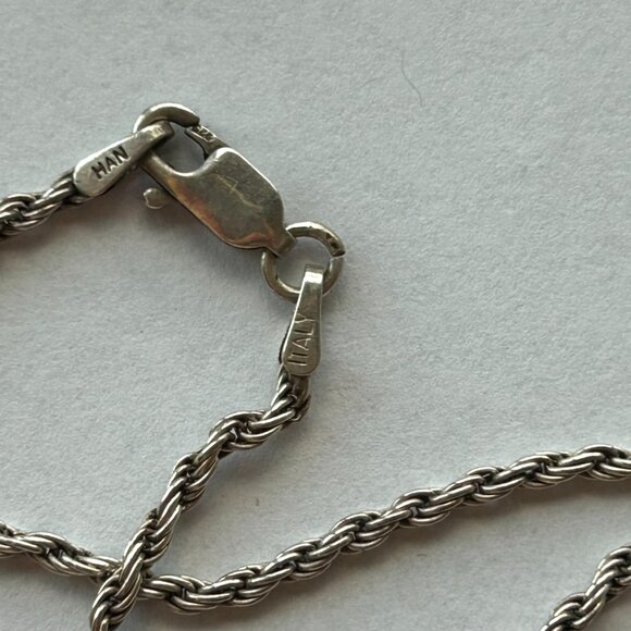 2 sided- Rotates Native American Sterling Pendant with 24" HAN Italy 925 Chain - Picture 9 of 11